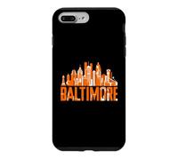 Carcasa para iPhone 7 Plus/8 Plus Horizonte de Baltimore en Orange Baltimore Maryland Souvenir