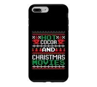 Carcasa para iPhone 7 Plus/8 Plus Hot Cocoa and Christmas Movies Ugly Sweater Winter Art