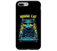 Carcasa para iPhone 7 Plus/8 Plus House Cat DJ Rave EDM Music Deejay Equalizer Gafas de Sol