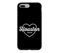 Carcasa para iPhone 7 Plus/8 Plus Houston Texas Love Heart Retro Script Travel America Dark