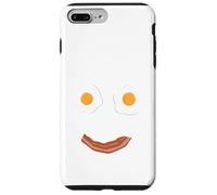 Carcasa para iPhone 7 Plus/8 Plus Huevos fritos y Tocino Cara Feliz Desayuno Comida Niños Hombres Mujeres