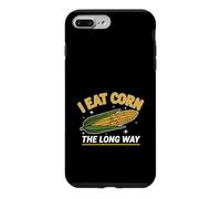 Carcasa para iPhone 7 Plus/8 Plus Humor Adulto Divertido I Eat Corn The Long Way