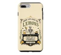 Carcasa para iPhone 7 Plus/8 Plus Humor Oscuro gótico limón Cita Esqueleto Mercado Estado de ánimo