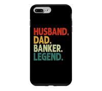 Carcasa para iPhone 7 Plus/8 Plus Husband Dad Banker Legend Vintage Funny Banker Día del Padre