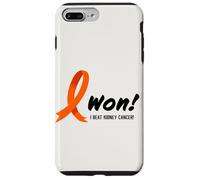 Carcasa para iPhone 7 Plus/8 Plus I Beat Kidney Cancer. I Won! Orange Ribbon For Survivors