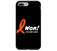Carcasa para iPhone 7 Plus/8 Plus I Beat Kidney Cancer. I Won! Orange Ribbon For Survivors