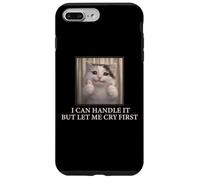 Carcasa para iPhone 7 Plus/8 Plus I Can Handle It Cute Cat Meme Humor Existencial Divertido