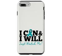 Carcasa para iPhone 7 Plus/8 Plus I Can & I Will Beat Ovarian Cancer Warrior Just Watch Me