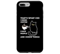 Carcasa para iPhone 7 Plus/8 Plus I Drink Coffee I Hate People Cafeine Baristas Coffee Lover