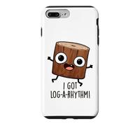 Carcasa para iPhone 7 Plus/8 Plus I Got Log-a-Rhythm Juego de Palabras matemáticas Divertido