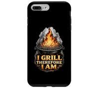 Carcasa para iPhone 7 Plus/8 Plus I Grill Therefore I Am Funny BBQ Grill Filosofía