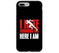 Carcasa para iPhone 7 Plus/8 Plus I Hate Running Yet Here I Am Funny Running Cita Deporte