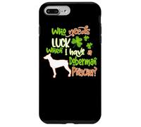 Carcasa para iPhone 7 Plus/8 Plus I Have A Doberman Pinscher Dog Lucky Charm St Patricks Day
