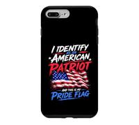 Carcasa para iPhone 7 Plus/8 Plus I Identify As An American Patriot and This Is My Pride Flag
