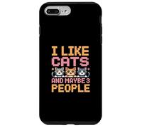 Carcasa para iPhone 7 Plus/8 Plus I Like Cats and Maybe 3 People