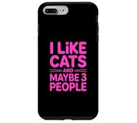 Carcasa para iPhone 7 Plus/8 Plus I Like Cats and Maybe 3 People
