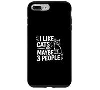 Carcasa para iPhone 7 Plus/8 Plus I Like Cats and Maybe 3 People