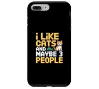 Carcasa para iPhone 7 Plus/8 Plus I Like Cats and Maybe 3 People