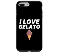 Carcasa para iPhone 7 Plus/8 Plus I Love Gelato Ice Cream Party Chocolate Gelato Cono