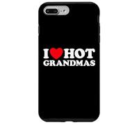 Carcasa para iPhone 7 Plus/8 Plus I Love Hot Grandmas Gracioso Abuela Abuela Abuelas Que me follaría Milf Gran Mamá