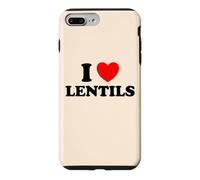 Carcasa para iPhone 7 Plus/8 Plus I Love Lentils Funny Healthy Soup Comer Legumbres Comida India Dal