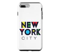 Carcasa para iPhone 7 Plus/8 Plus I Love NYC Colorful New York City NYC Modern Bold Typography