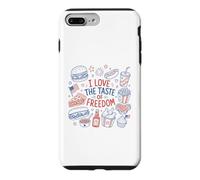 Carcasa para iPhone 7 Plus/8 Plus I Love The Taste of Freedom Vintage American Foods Gráfico