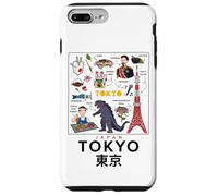 Carcasa para iPhone 7 Plus/8 Plus I Love Tokyo, Wonderful Tokyo Japan Childish Culture Doodles