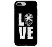 Carcasa para iPhone 7 Plus/8 Plus I Love Vinyl Old School Coleccionista de Discos de Calavera gótica