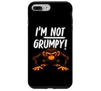 Carcasa para iPhone 7 Plus/8 Plus I’m Not Grumpy Funny Angry Monkey Men Women Kids
