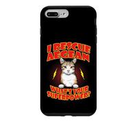 Carcasa para iPhone 7 Plus/8 Plus I Rescue Aegean Cat What's Your Superpower Funny Cats Lover