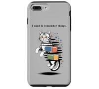 Carcasa para iPhone 7 Plus/8 Plus I Used to Remember Things... Funny PC Inept Cat Retro