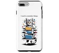 Carcasa para iPhone 7 Plus/8 Plus I Used to Remember Things... Funny PC Inept Cat Retro