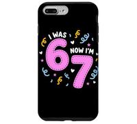 Carcasa para iPhone 7 Plus/8 Plus I Was 6 Now I'm 7 Funny 7th Birthday Girl Party