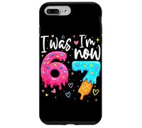 Carcasa para iPhone 7 Plus/8 Plus I Was 6 Now I'm 7 Years Old Birthday Six Seven Kids Party