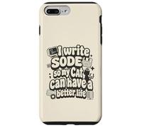 Carcasa para iPhone 7 Plus/8 Plus I Write Code so my Cat Can Have a Better Life Funny Geek