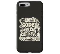 Carcasa para iPhone 7 Plus/8 Plus I Write Code so my Cat Can Have a Better Life Funny Geek