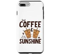 Carcasa para iPhone 7 Plus/8 Plus Iced Coffee & Sunshine Every Day All Day Funny Summer