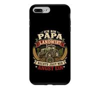 Carcasa para iPhone 7 Plus/8 Plus Ich Bin Papa Und Landwirt Farm Graphic Mir Angst Ein Alemán