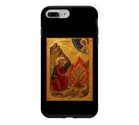 Carcasa para iPhone 7 Plus/8 Plus Icono católico de Moisés y la zarza ardiente