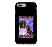 Carcasa para iPhone 7 Plus/8 Plus IDK How Much Longer Slay Black Long Haired Dachshund Lover