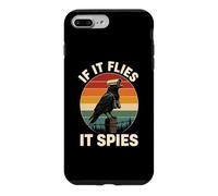 Carcasa para iPhone 7 Plus/8 Plus If It Flies It Spies Cuervo Vigilancia Pájaro Retro Conspiración