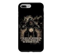 Carcasa para iPhone 7 Plus/8 Plus If The Devil Isn'T Bothering You... Men Christian Motorcycle