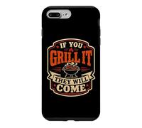 Carcasa para iPhone 7 Plus/8 Plus If You Grill It They Will Come Funny Barbacoa Fumar Carne