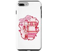 Carcasa para iPhone 7 Plus/8 Plus Ilustración de Cabina de Soldado de corazón Dulce con Cinta y Caramelo