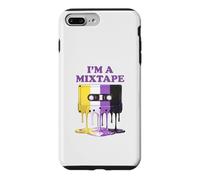 Carcasa para iPhone 7 Plus/8 Plus I'm a Mixtape - Pintura de Goteo de Casete no binaria Retro