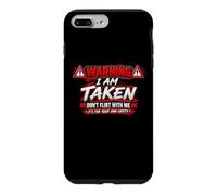 Carcasa para iPhone 7 Plus/8 Plus I'm Taken Don't Flirt with Me Funny Sarcastic Diciendo Humor