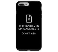 Carcasa para iPhone 7 Plus/8 Plus Implica Hojas de cálculo No preguntes Humor Hoja de cálculo