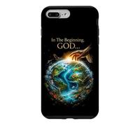 Carcasa para iPhone 7 Plus/8 Plus In The Beginning God... Earth Genesis 1:1 Bible Verse Nature