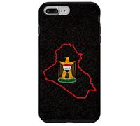 Carcasa para iPhone 7 Plus/8 Plus Irak Bagdad Irak Home IRQ Diseño de Mapa iraquí I Love Irak Flag